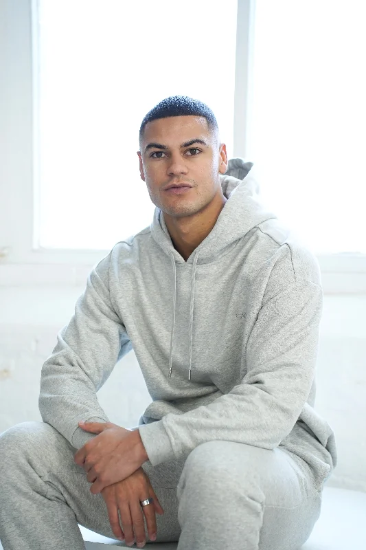 Value Deals Capo Tracksuit Overhead Hoodie - Grey Marl