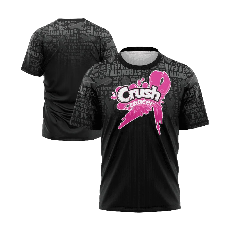 Crush Cancer Short Sleeve Shirt - Breast Cancer