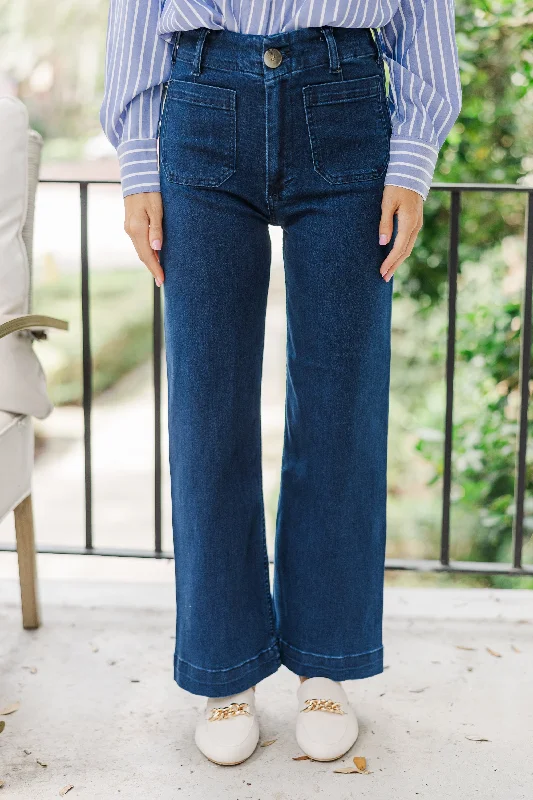Weekend Discounts to Grab Big Dreams Dark Denim Wide Leg Jeans