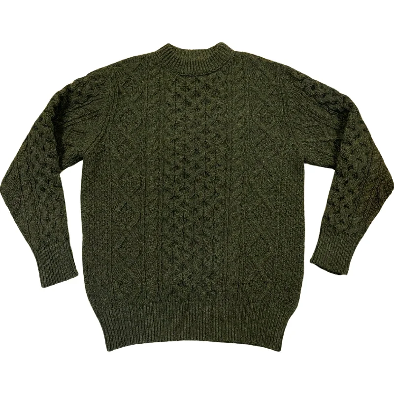 Steve McQueen Olive Donegal Irish Wool Sweater