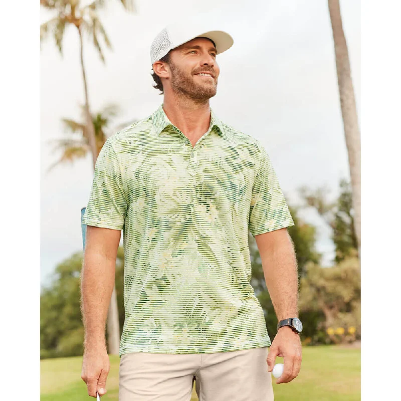 Reduced Rates Tommy Bahama Coasta Wave Lush Lines Polo Shirt - Beach Grass