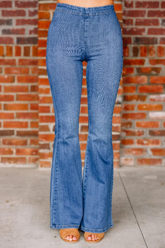 Weekend Deals That Sparkle Go Have A Good Time Light Wash Flare Jeggings