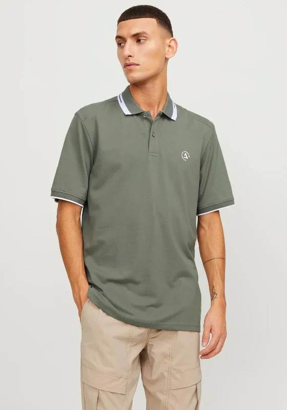 Crazy Deal Jack & Jones Logo Polo Shirt, Agave Green