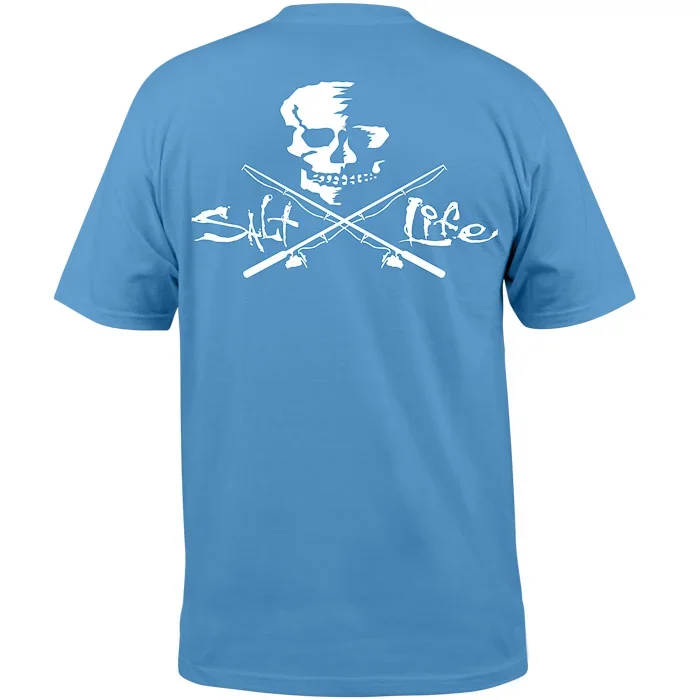 Men's Skull and Poles Pocket T-Shirt