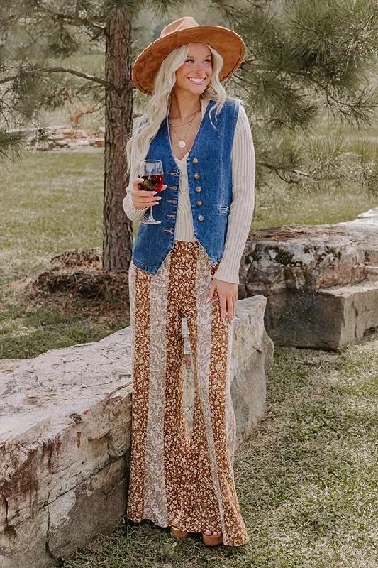 Weekend Discounts to Snag The Pine High Waist Flare In Camel