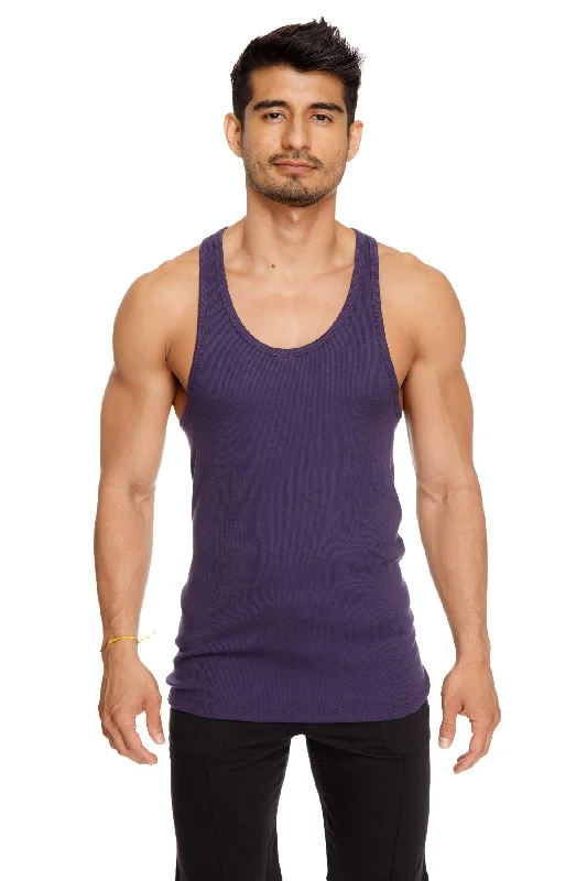 Racer-back Yoga Tank (Eggplant Purple)