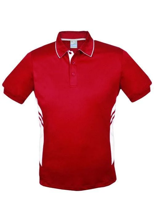 Price Reduction Tasman Polo Shirt - Red/White
