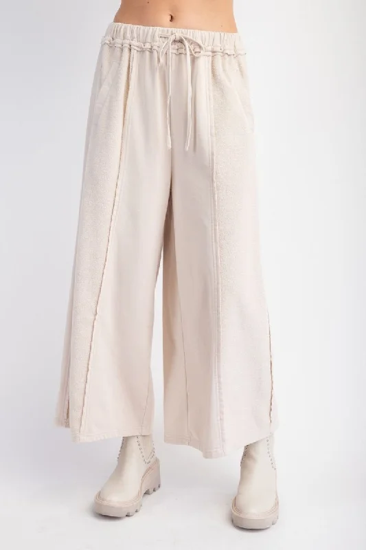 Weekend Discounts to Delight Brushed Terry Knit Pants