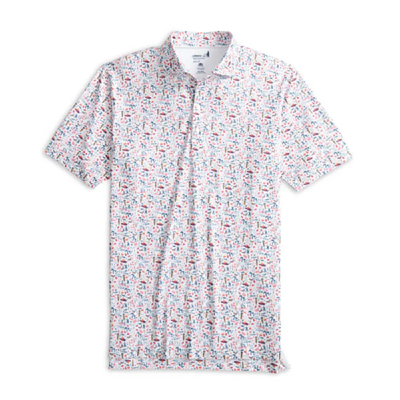 Deal Explosion Johnnie-O The Great Lakes Prep-Formance Polo Shirt - White
