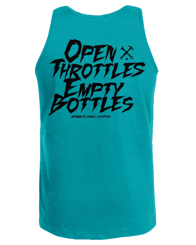 Bargain Alert Open Throttles Tank - Tiffany & Black