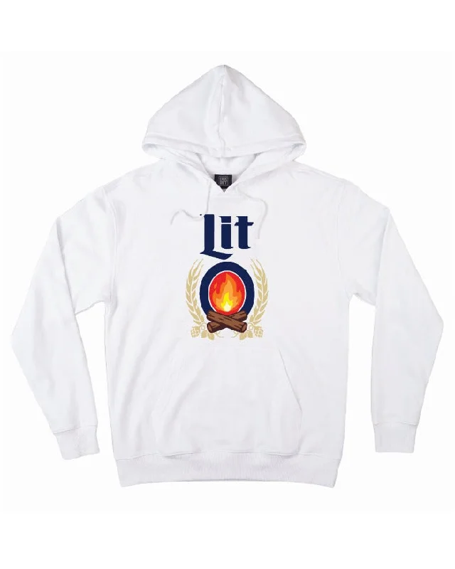 Clearance Sale INK "Lit" Hoodie - White