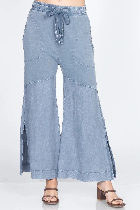 Exclusive Offer Oil Washed Terry/Linen Pants