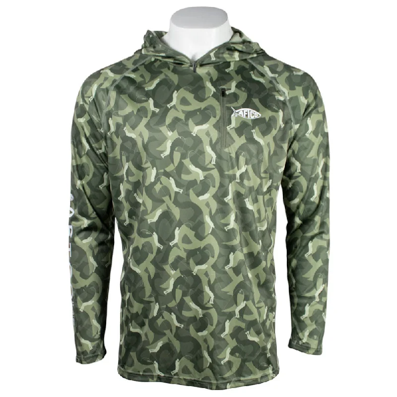 Skeeter Jason Christie Deep Green Camo LS Performance Shirt