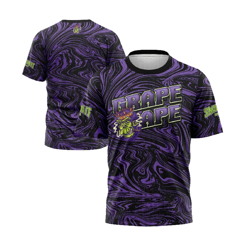 Smash It Sports Short Sleeve Shirt - Grape Ape