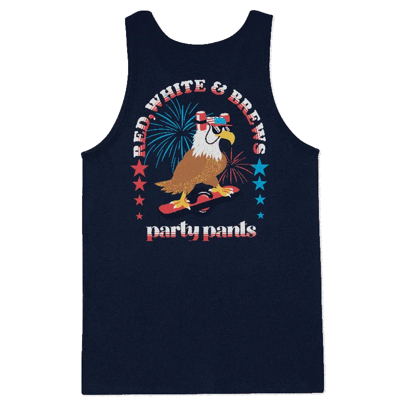 Midnight Madness Shred Eagle Navy Tank Top