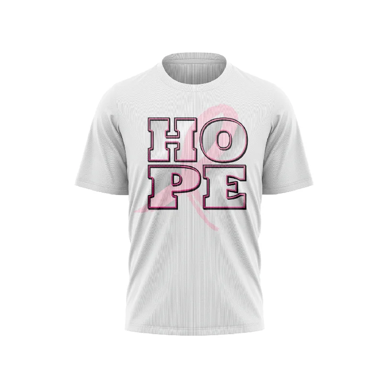 Breast Cancer Awareness Short Sleeve Shirt - Hope Ribbon