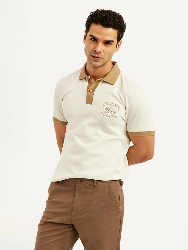 Unwind with Weekend Discounts Men's Patchwork Slim Fit Polo T-Shirt