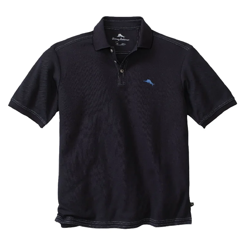 Best Choice Tommy Bahama IslandZone Big & Tall Emfielder 2.0 Polo Shirt - Black