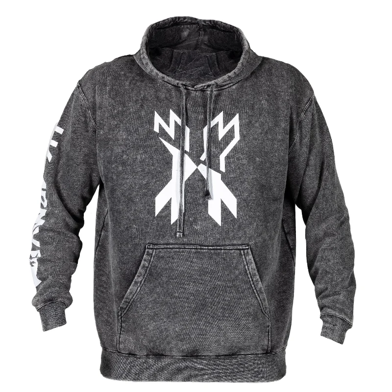 Exclusive Online Offer Split Hoodie - Acid Wash - White