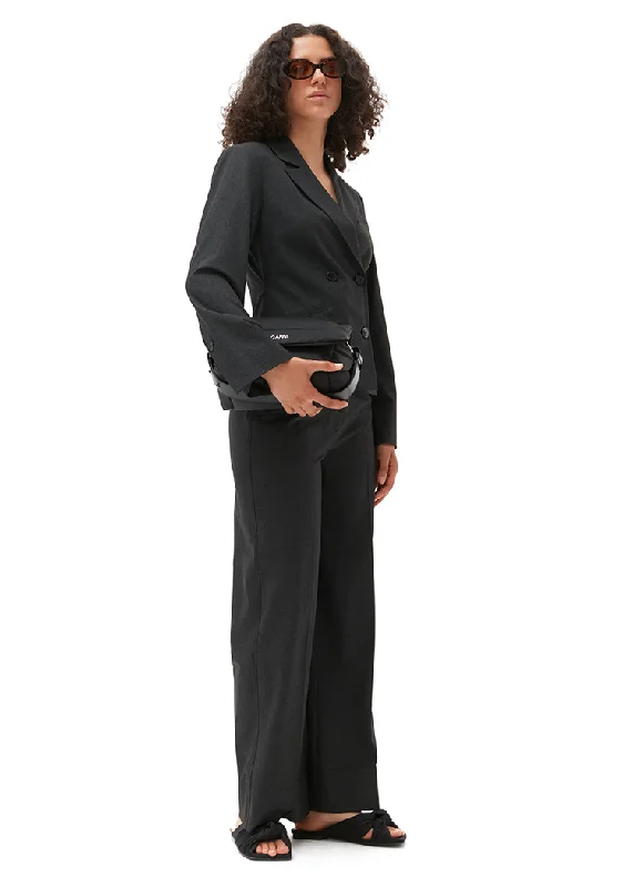 Super Discount DRAPEY MELANGE MID WAIST PANTS