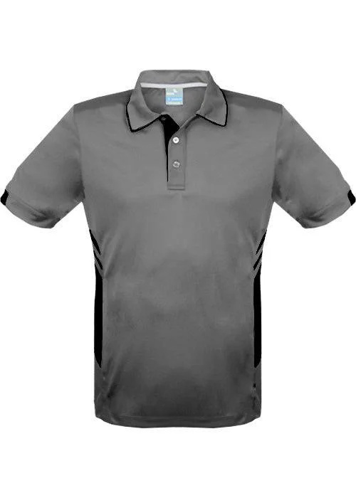 Massive Deals Tasman Polo Shirt - Ashe/Black