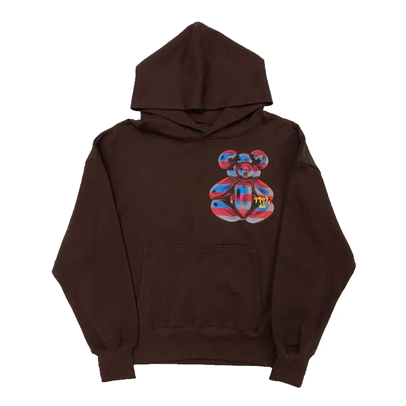 Hurry In 1997shell Bear Print Hoodie