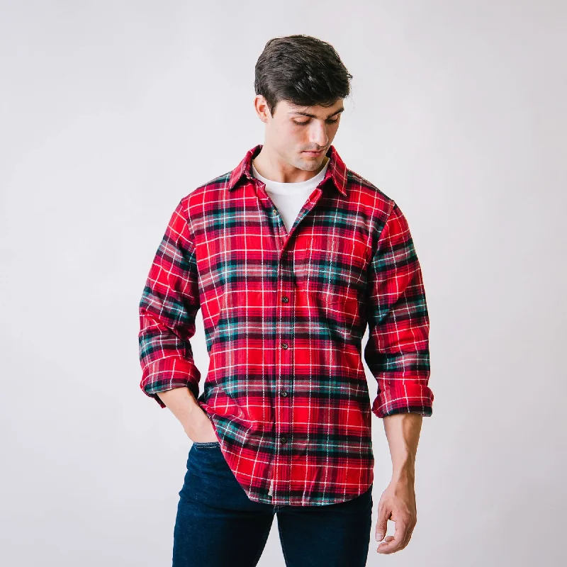 Brushed Flannel Button Down Shirt