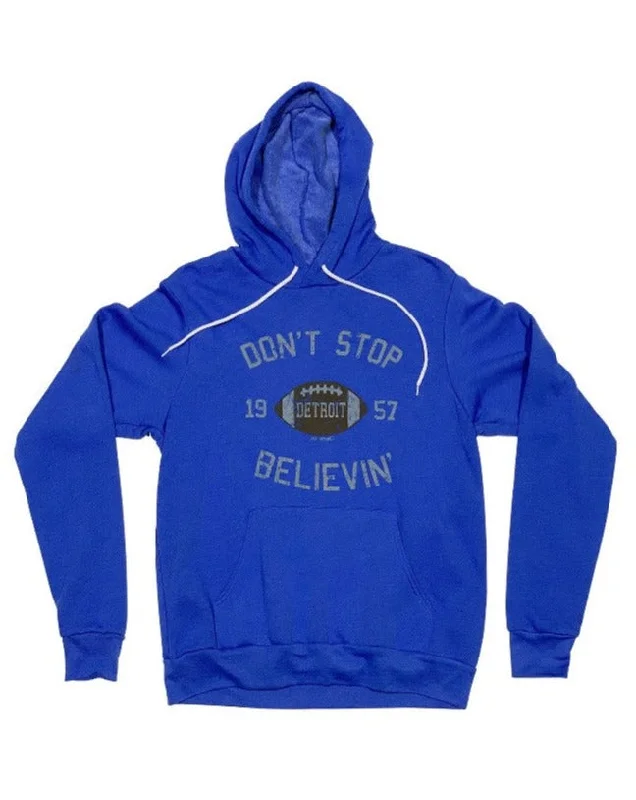 Weekend Discounts to Delight Ink Detroit Don't Stop Believin’ 1957 Hoodie - Heather Royal Blue Weekend Discounts to Delight Ink Detroit Don't Stop Believin’ 1957 Hoodie - Heather Royal Blue