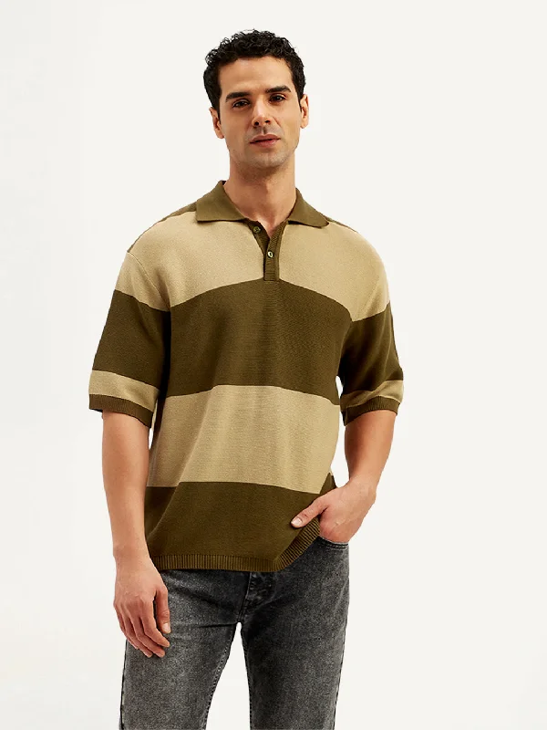 Weekend Extravaganza: Shop Now Men's Colorblock Loose Fit Polo T-Shirt