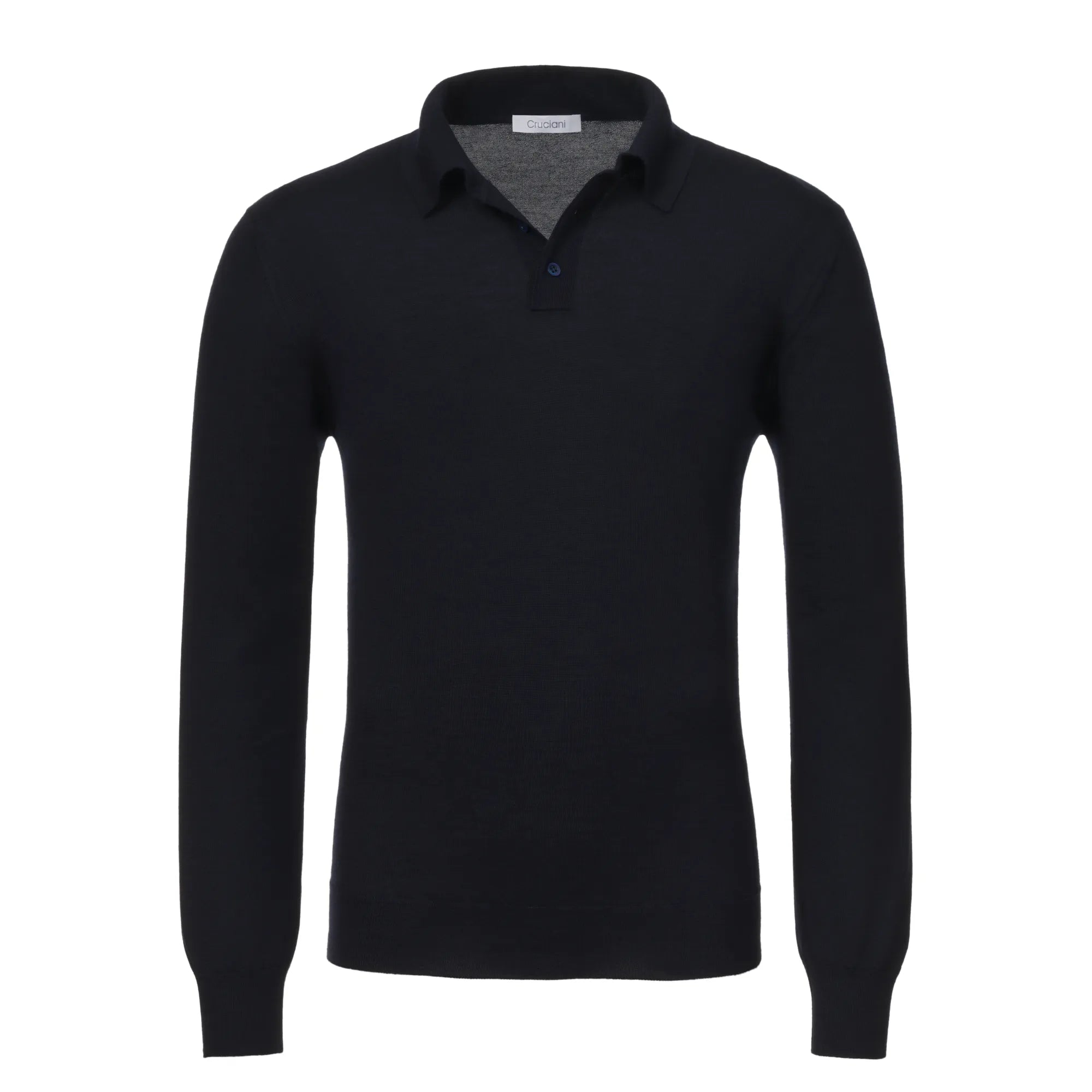 Weekend Bargains Await You Cashmere Sweater Polo Shirt in Dark Blue