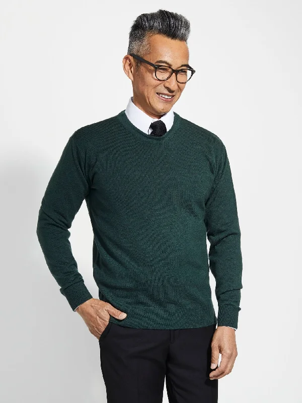 Men's Porter Crewneck Sweater - Emerald