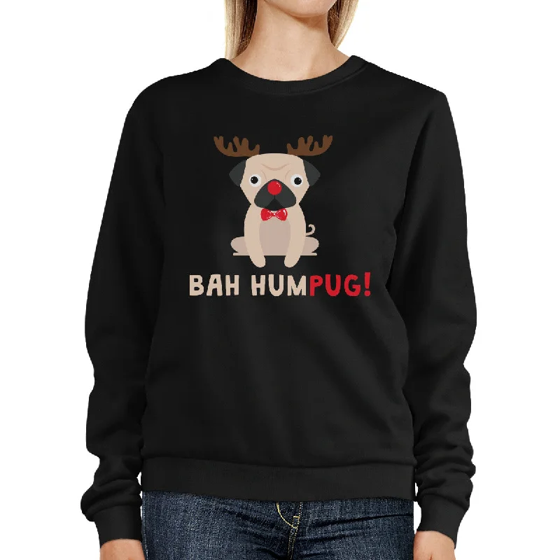 Huge Discounts Bah Humpug Sweatshirt Cute Christmas Pullover Fleece For Pug Owner