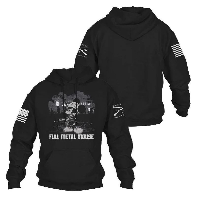 Don't Wait Full Metal Mouse Hoodie - Black