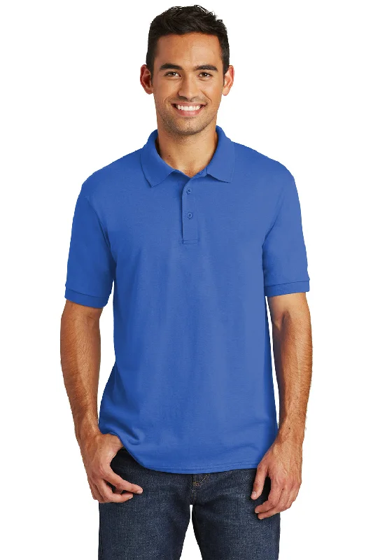 Price Drop Port & Company Mens Core Stain Resistant Short Sleeve Polo Shirt - Royal Blue Price Drop Port & Company Mens Core Stain Resistant Short Sleeve Polo Shirt - Royal Blue