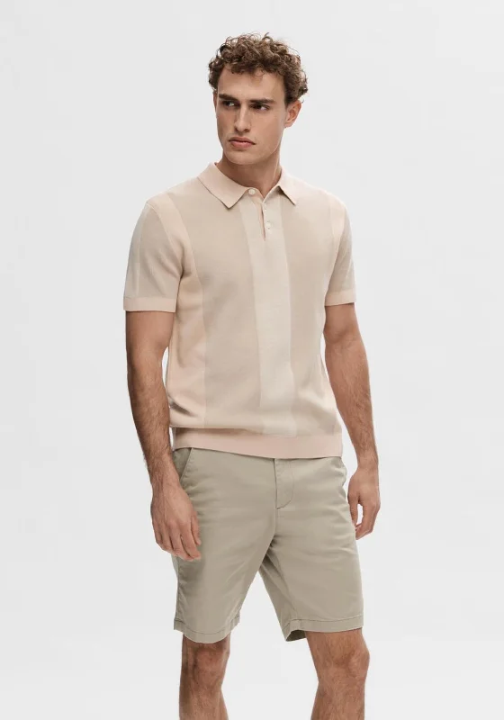 Weekend Bargains to Indulge In Selected Homme Mattis Stripe Polo Shirt, Cameo Rose