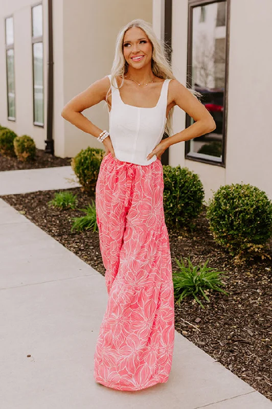 Unbeatable Deal Swoop In High Waist Pants In Pink