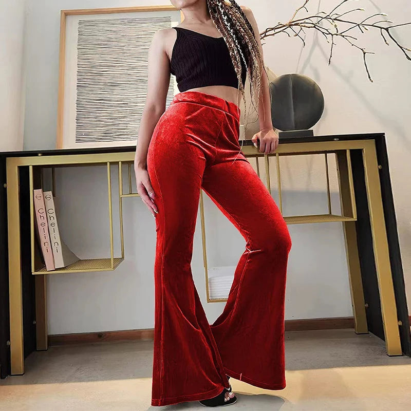 Unmissable Sale Flared Velvet Trousers