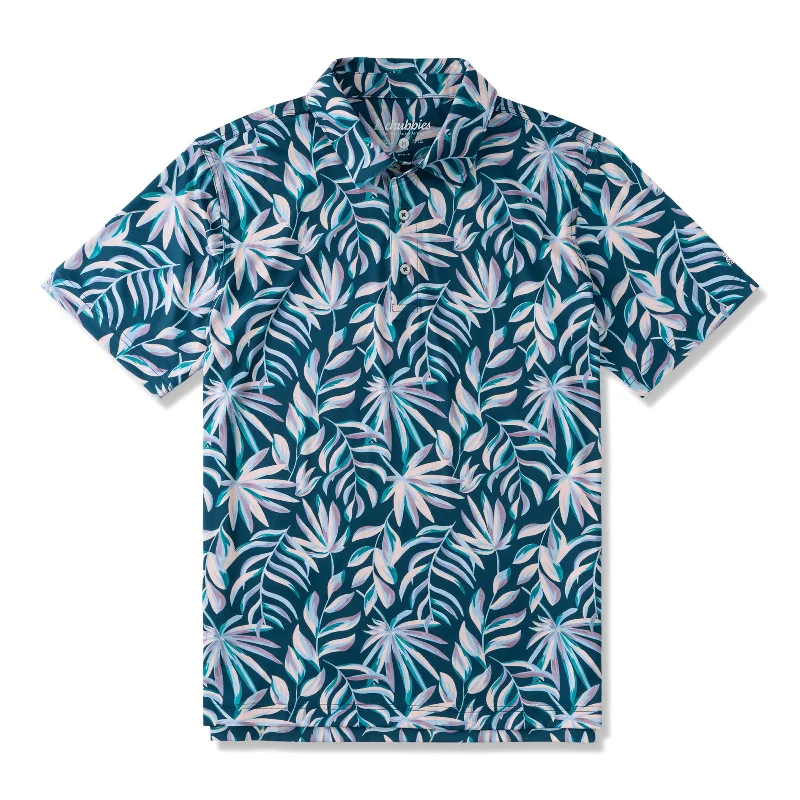 Super Deal Chubbies The Balmy Breeze Performance Polo Shirt - Dark Blue