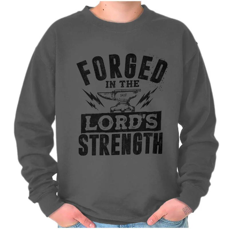 Discount Mania Forged in the Lord Crewneck Sweatshirt