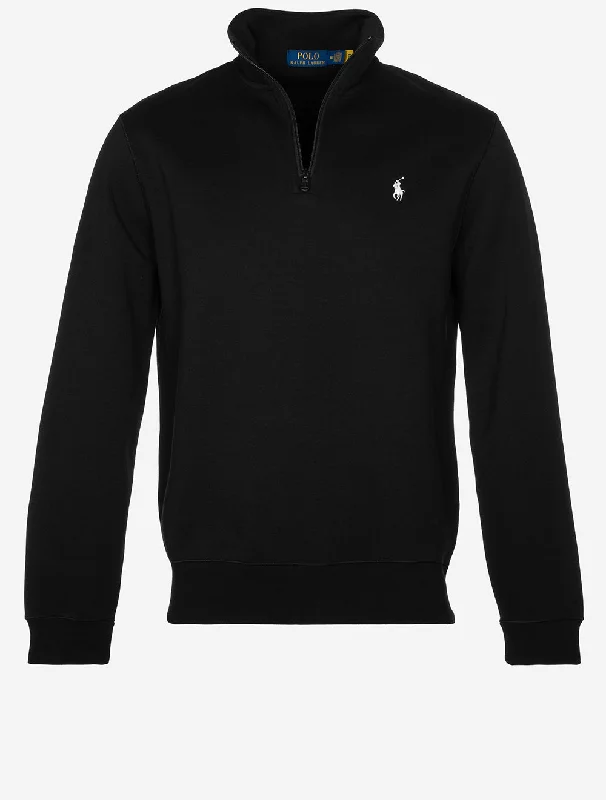 Deal Frenzy Double Knit Quarter Zip Black
