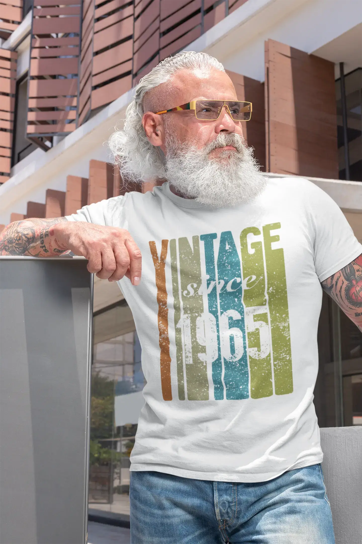 1965, Vintage Since 1965 Men's T-shirt White Birthday Gift 00503