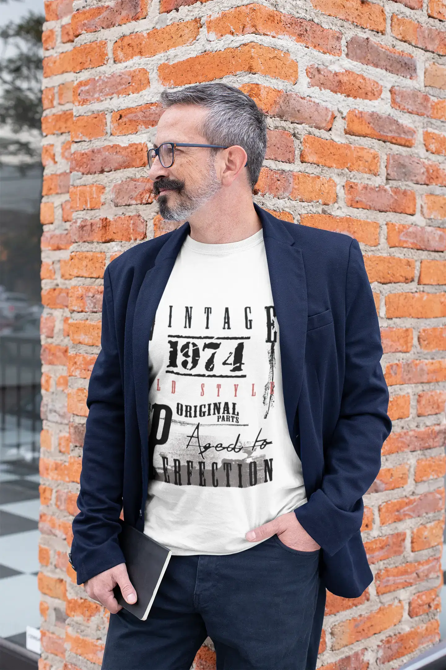 1974,birthday gifts for him,birthday t-shirts,Men's Short Sleeve Round Neck T-shirt