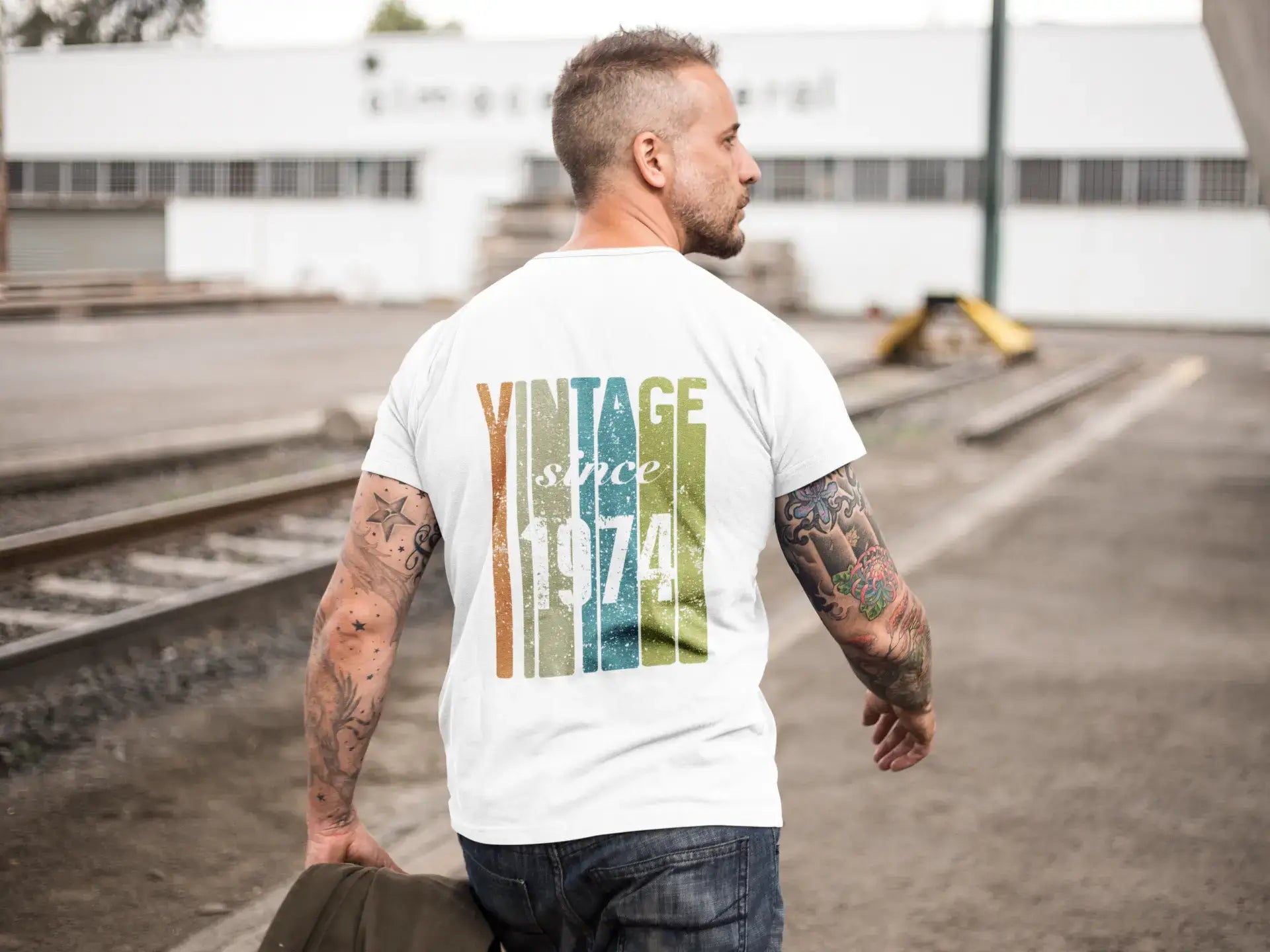 1974, Vintage Since 1974 Men's T-shirt White Birthday Gift 00503