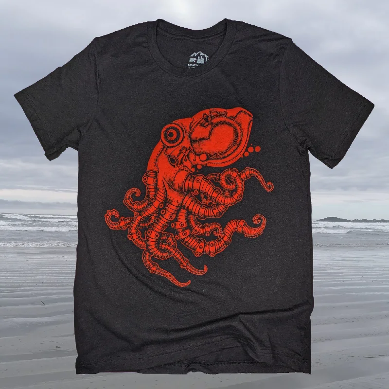 Online Exclusive Adult Unisex Steampunk Octopus T-shirt