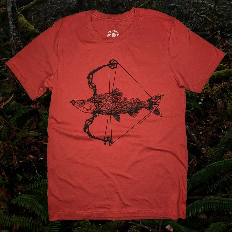 Stock Up and Save Adult Unisex Salmon Bow T-shirt