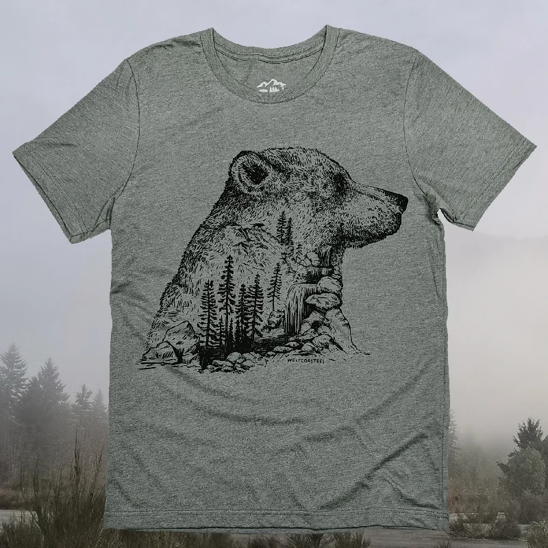 Mega Sale Adult Unisex Bear Mountain Falls T-shirt