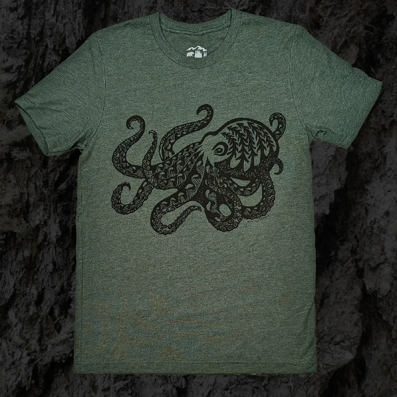 Extra Savings Adult Unisex Forest Octopus tee