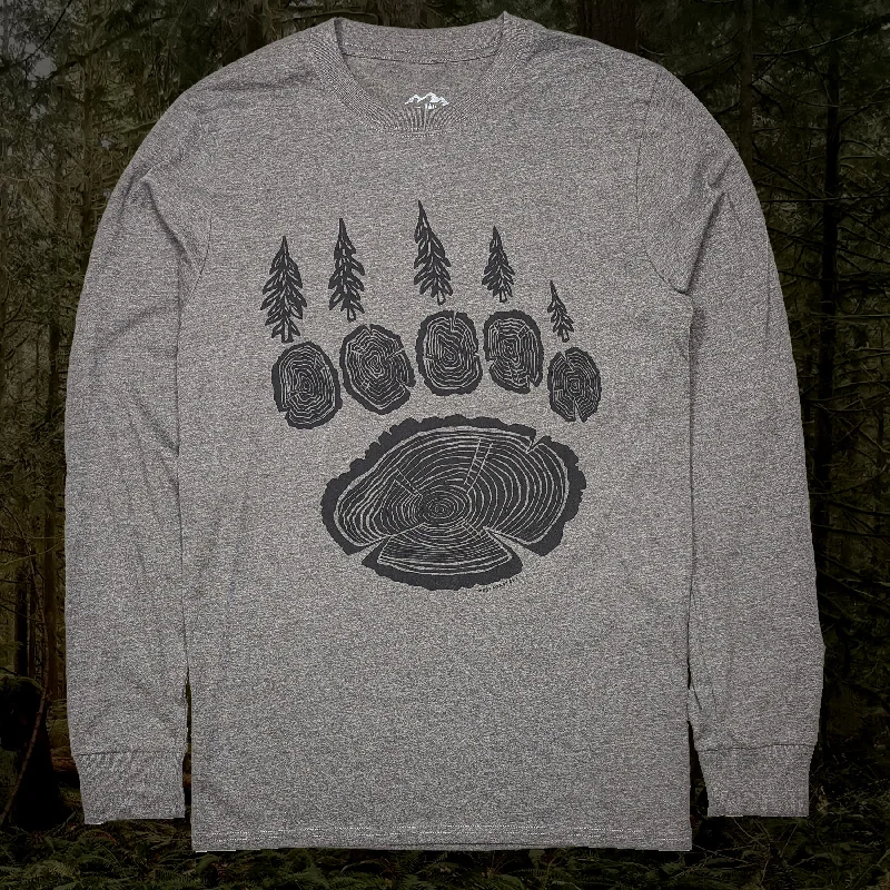Weekend Bargains to Sizzle Adult Unisex Forest Paw long sleeve T-shirt