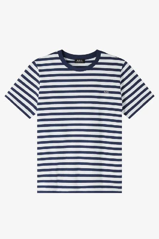 Closeout A.P.C Standard Brodee Raye T-Shirt - Navy