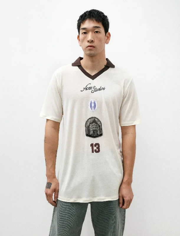 Fantastic Offers Sport Logo T-Shirt Ivory White